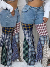 Indiebeautie Plaid Combo Jeans